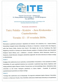 Pielgrzymko-wycieczka 12-15 września 2019